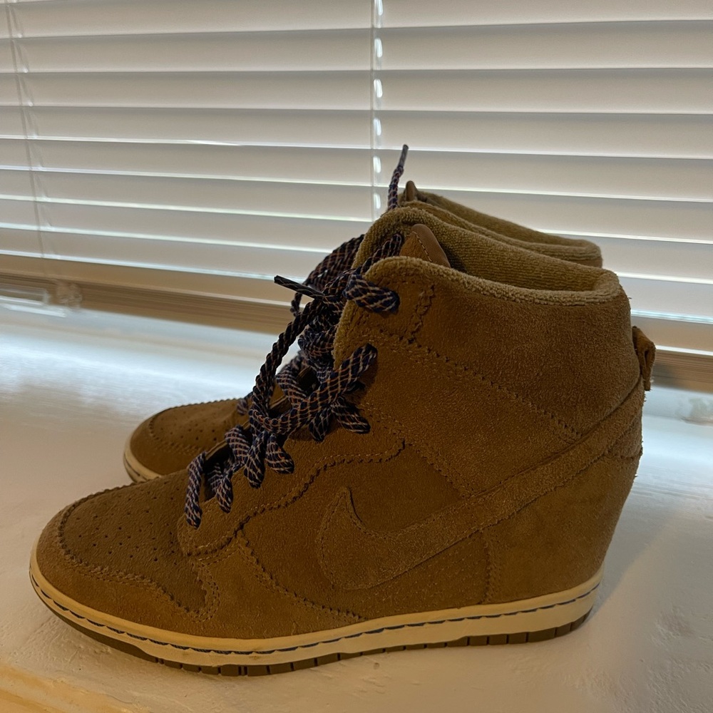 Nike Women's Suede High-Top Wedge Sneakers